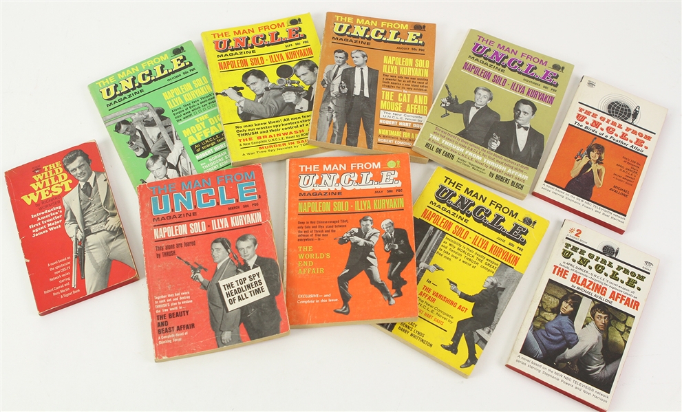 1966 The Man from U.N.C.L.E. Magazines and more (Lot of 10)