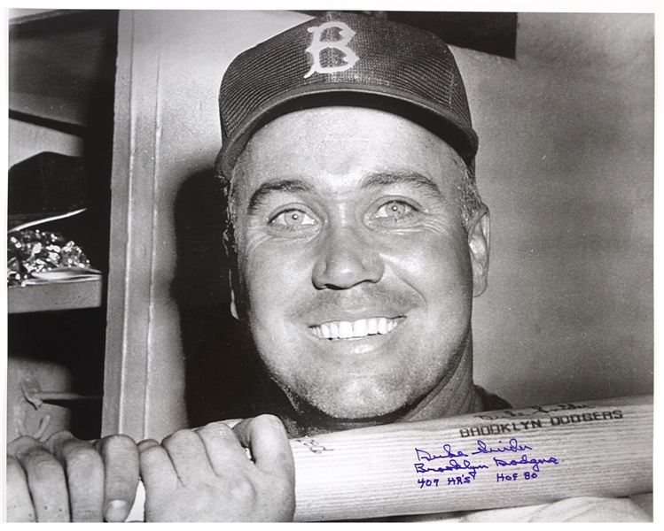 1947-1962 Duke Snider Brooklyn Dodgers Signed 16"x 20" Photo (JSA)