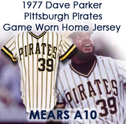 1977 Dave Parker Pittsburgh Pirates Signed Game Worn Home Jersey (MEARS A10/JSA)