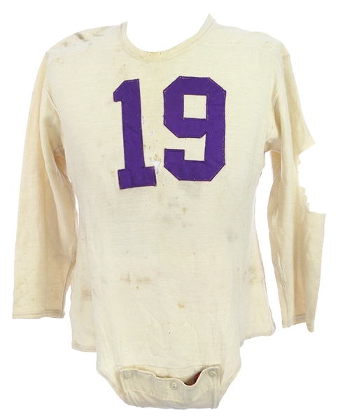 1949-51 Bill Earley Washington Huskies Game Worn Football Jersey (MEARS LOA)