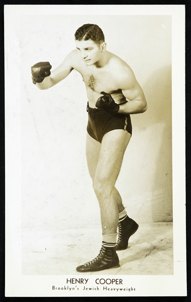 1930s Jewish Champion Henry Cooper English Heavyweight Boxer 5"x 7" Photo 
