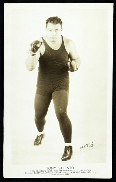 1910-1979 Tony Galento American Heavyweight Boxer 5"x 7" Photo 