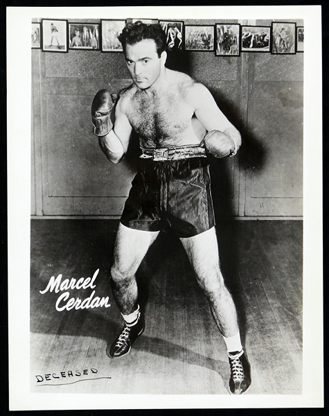 1949 Marcel Cerdan World Middleweight Champion 8"x 10" Jay-Ess Studio Photo 
