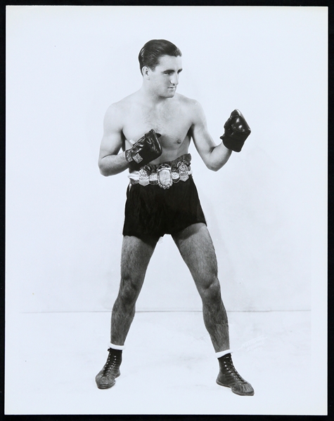 1940s Lou Salica Boxing Champion 8x10 B&W Photo