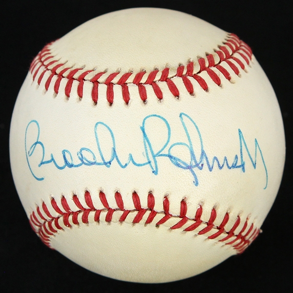 1984-1994 Brooks Robinson Baltimore Orioles Autographed OBAL Baseball (MEARS LOA/JSA)
