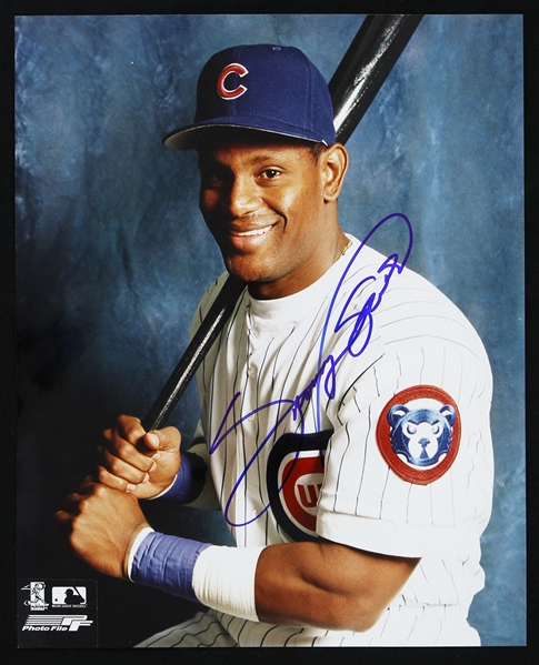 1992-2004 Sammy Sosa Chicago Cubs Signed 8"x 10" Photo (JSA)