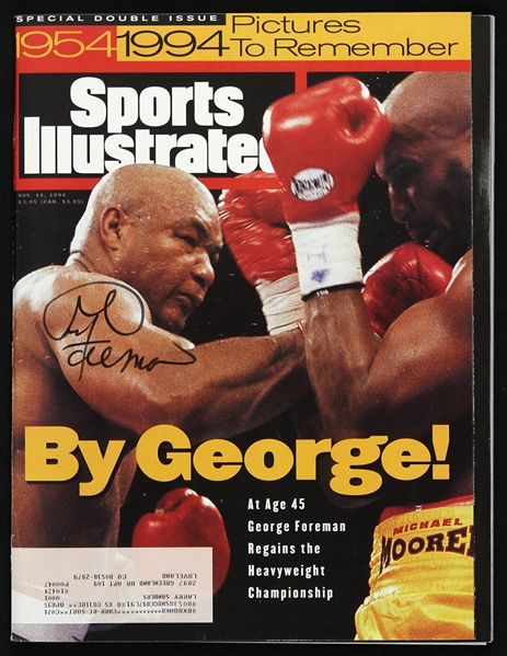 1994 George Foreman Signed Sports Illustrated (JSA)