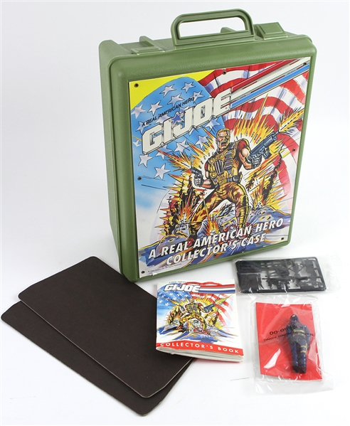 1984-93 GI Joe Real American Hero Collectors Case w/ Sealed Cobra Commander Action Figure & Weapons Cards