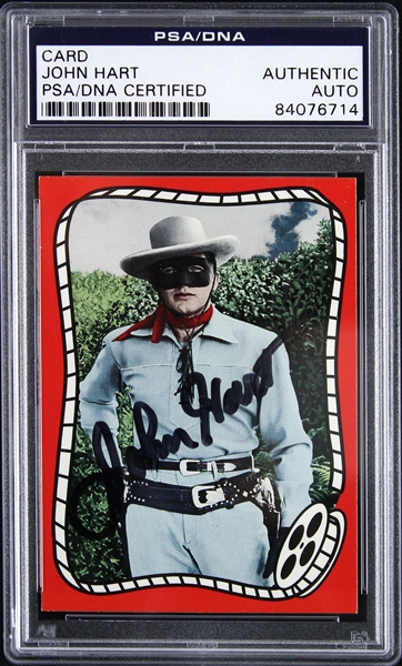 1993 John Hart The Lone Ranger Riders of the Silver Screen Signed Trading Card (PSA/DNA Slabbed)