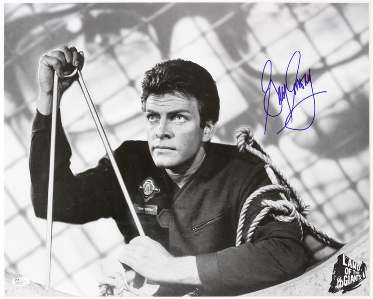 1968-1970 Gary Conway Land of the Giants Signed 16x20 B&W W/Giant Safety Pin Photo (JSA)