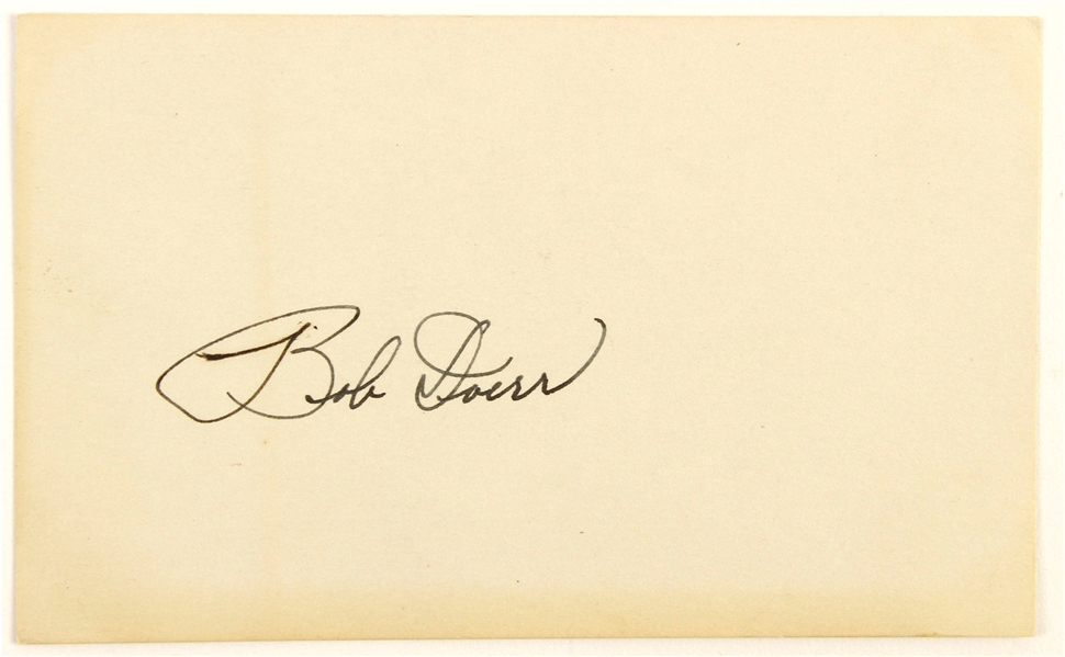 1937-1951 Bob Doerr Boston Red Sox Signed 3"x 5" Index Card (JSA)