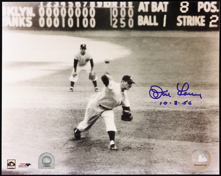 1955-1959 Don Larsen New York Yankees Signed 8"x 10" B&W Photo (JSA)
