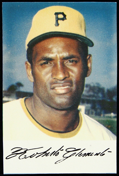 1972 Roberto Clemente Pittsburgh Pirates Daily Juice Company Fan Club Card