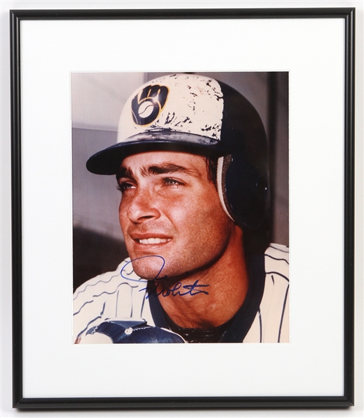 1978-1992 Paul Molitor Milwaukee Brewers Signed 12"x 14" Framed Photo (JSA)