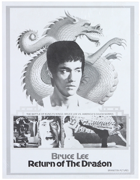 1972 Bruce Lee Return of the Dragon 17"x 22" Poster