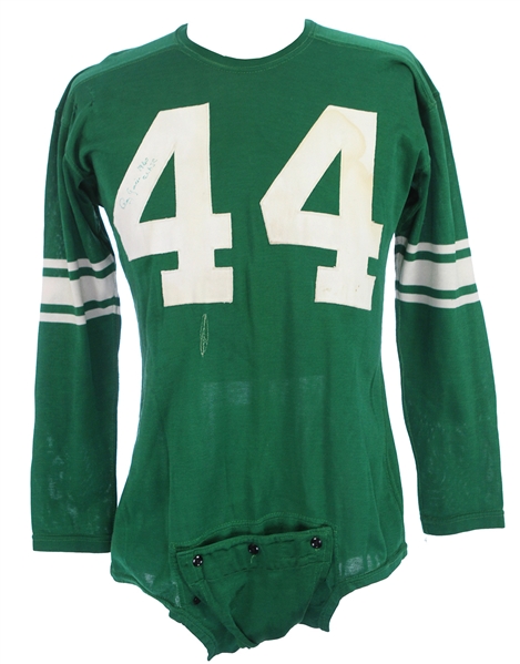 1960 Roy Garcia East Los Angeles Junior College Signed Game Worn Football Jersey (MEARS LOA)
