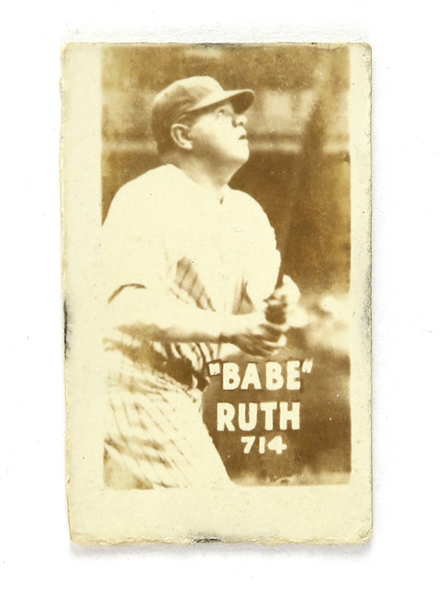 1940s Babe Ruth New York Yankees 1"x 1.5" Card 