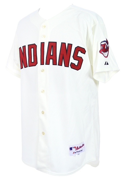 2009 Kelly Shoppach Cleveland Indians Game Worn Jersey (MEARS LOA)