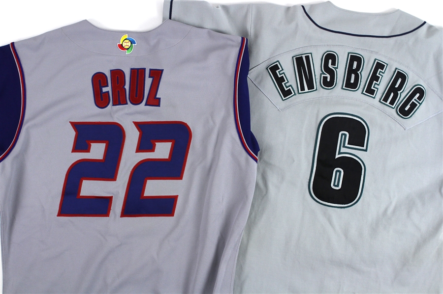 1999-2006 Game Worn Jerseys Including Morgan Ensberg Kissimmee Cobras and Jose Cruz Jr Puerto Rico (MEARS LOA)