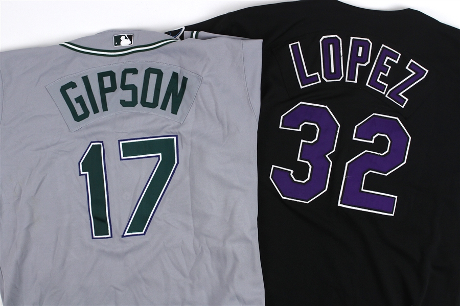 1999-2004 Tampa Bay Devil Rays Game Worn Jerseys Including Albie Lopez and Charles Gipson (MEARS LOA)