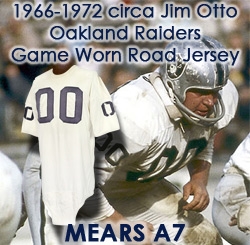 1960s (late) Jim Otto Oakland Raiders Signed Game Worn Road Jersey (MEARS LOA/Otto LOA & PSA/DNA)