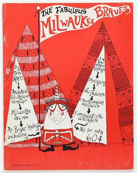 1961 The Fabulous Milwaukee Braves: An 8 Year History Magazine