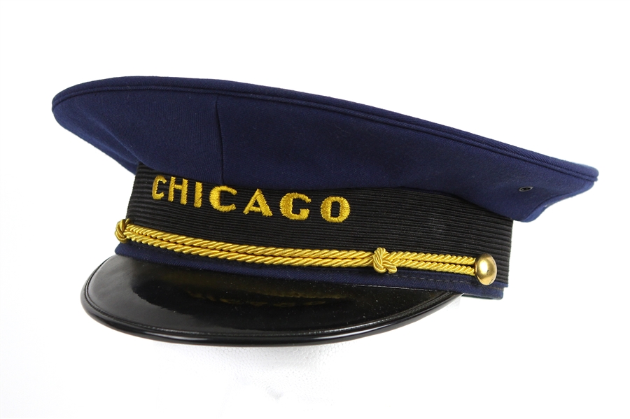 1972 Andy Frain Wrigley Field Chicago Usher Uniform Cap (MEARS LOA)