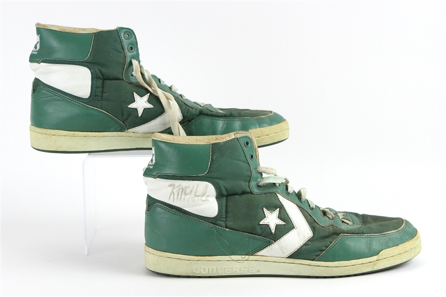 1980s Kevin McHale Boston Celtics Signed Game Worn Converse Sneakers (MEARS LOA/JSA)