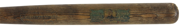 1911-16 Nap Lajoe Cleveland Naps JF Hillerich & Son Louisville Slugger Store Model Decal Bat 