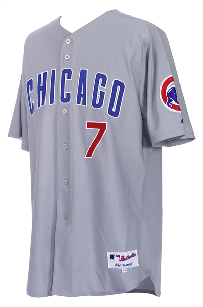 2007 Mark DeRosa Chicago Cubs Game Worn Road Jersey (MEARS LOA)