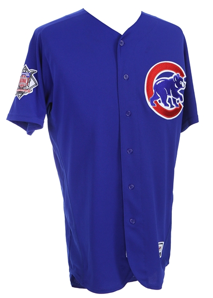 2017 (June 22) Addison Russell Chicago Cubs Game Worn Alternate Jersey (MEARS A10/MLB Hologram) Home Run Jersey