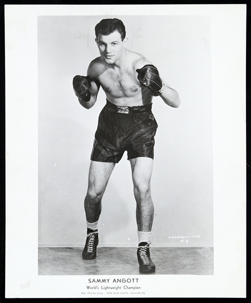 1943 Sammy Angott World Lightweight Champion 8"x 10" Photo 