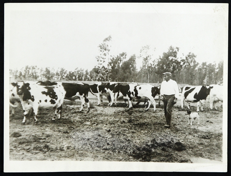 1920s Jim Jeffries Farming 7"x 9" Photo 