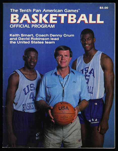 1987 Tenth Pan American Games Basketball Official Program 