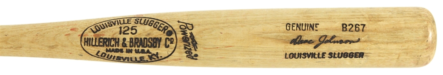 1977-78 Davey Johnson Philadelphia Phillies H&B Louisville Slugger Professional Model Game Used Bat (MEARS LOA)