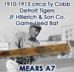 1910-1917 circa Ty Cobb Detroit Tigers JF Hillerich & Sons Co Professional Model Game Used Decal Bat (MEARS A7/PSA Authentic) “Spanning Cobb’s 1911 MVP Season”