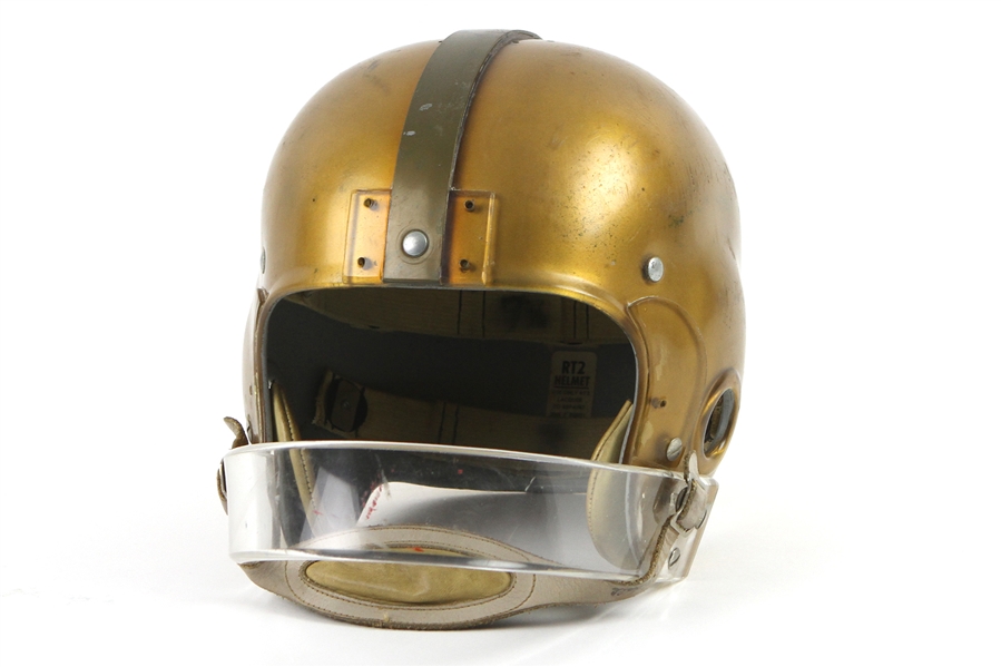 1950s Riddell RT2 Game Worn Football Helmet w/ Clear Facemask (MEARS LOA)