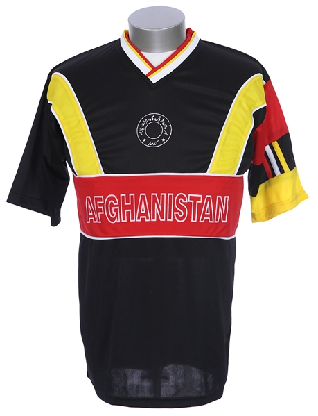 2000s Afghanistan National Soccer Team #4 Game Worn Jersey (MEARS LOA)