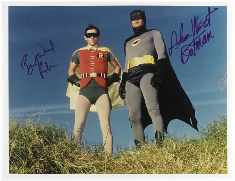 1966-68 Adam West & Burt Ward Batman Signed LE 11x14 Color Photo (PSA/DNA)