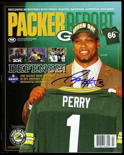 2012 Nick Perry Green Bay Packers Signed Packer Report (JSA)