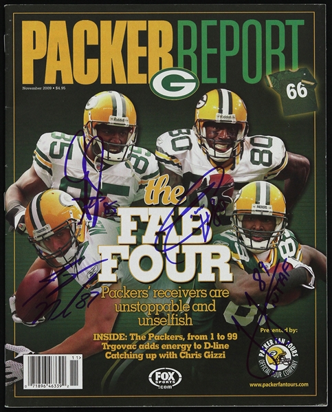 2009 Green Bay Packers Multi-Signed Packer Report Including Donald Driver, Jordy Nelson, and more (JSA