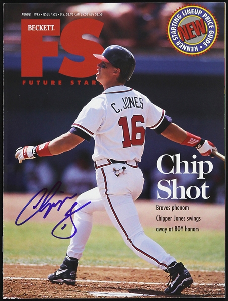 1995 Chipper Jones Atlanta Braves Signed Beckett Future Stars (JSA)