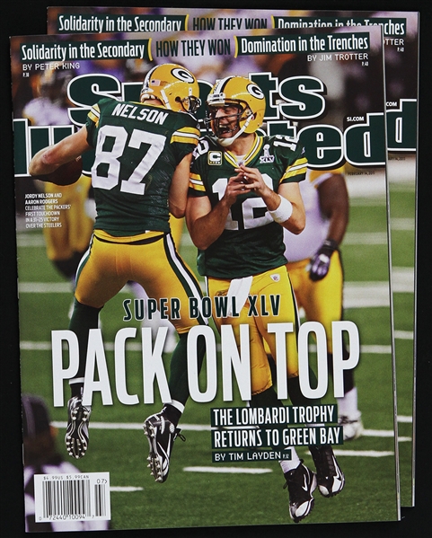 2011 Jordy Nelson / Aaron Rodgers Green Bay Packers Sports Illustrated 