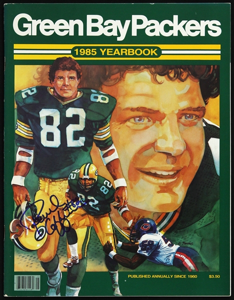 1985 Paul Coffman Green Bay Packers Signed Yearbook (JSA)