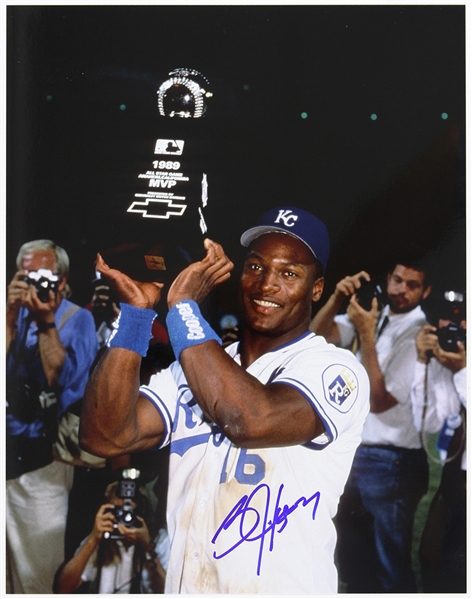 1986-1991 Bo Jackson Kansas City Royals Signed 11"x 14" Photo (JSA)