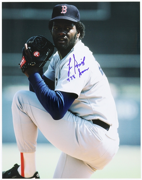 1988-1990 Lee Smith Boston Red Sox Signed 11"x 14" Photo (JSA)