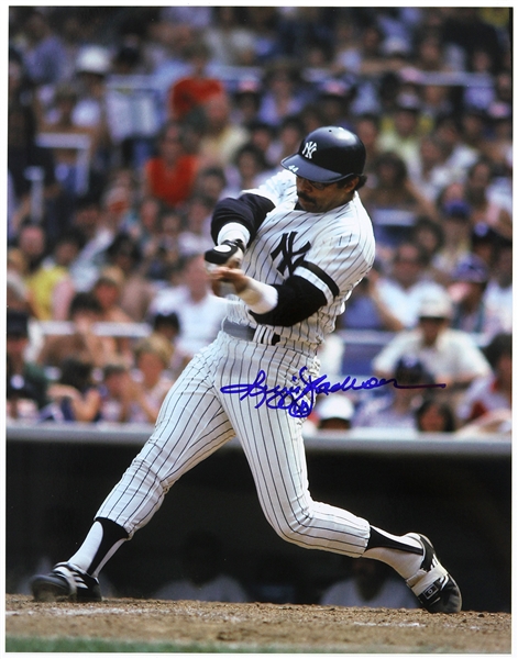 1977-1981 Reggie Jackson New York Yankees Signed 11"x 14" Photo (JSA)