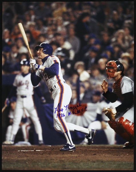 1984-1986 Ray Knight New York Mets Signed 11"x 14" Photo (JSA)
