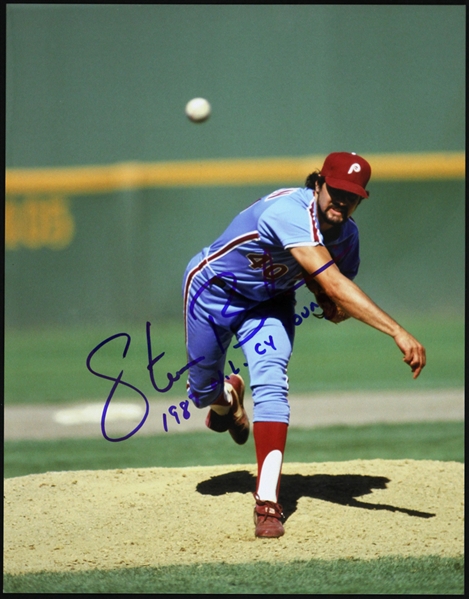 1986-1989 Steve Bedrosian Philadelphia Phillies Signed 11"x 14" Photo (JSA)