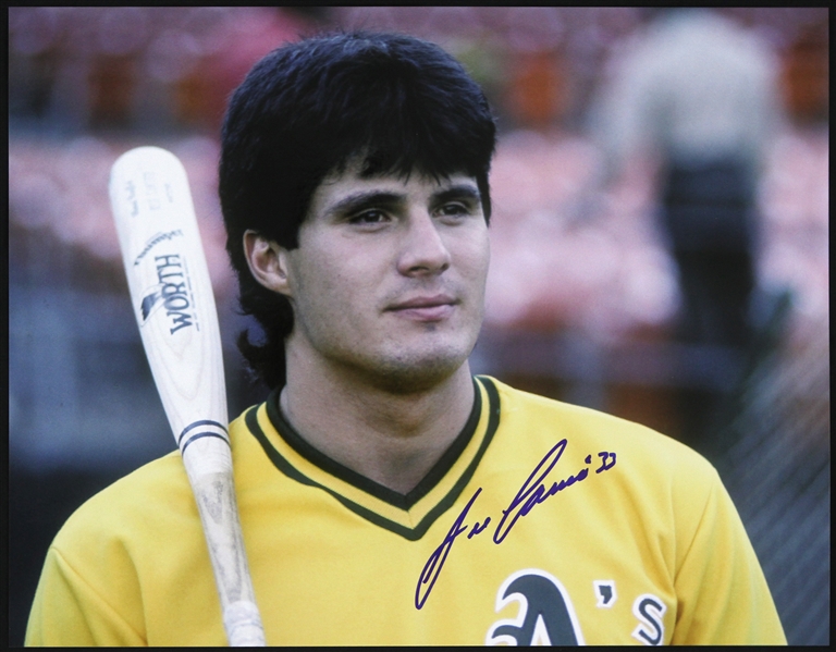 1985-1992 Jose Canseco Oakland As Signed 11"x 14" Photo (JSA)